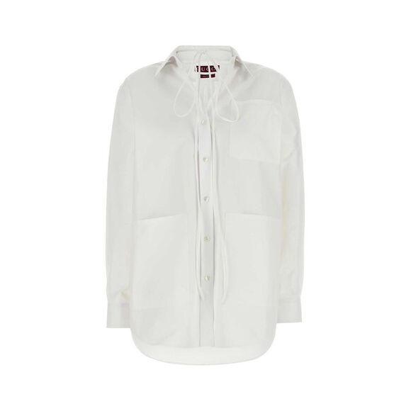 Gucci Women White Poplin Shirt